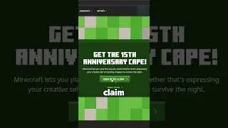 Claim 2 FREE Minecraft Capes Now!! #shorts