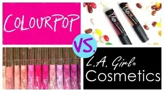 Colourpop vs. L.A. Girl Cosmetics: Collab ft. MzBeauty2U1 #thepaintedlipsproject