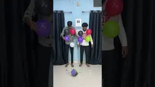 Roll Dice 🎲 With Multi Colour Pop Balloon Challenge #shorts