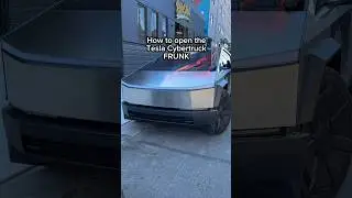 How to Open the Tesla Cybertruck FRUNK 📐