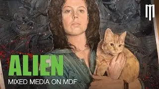 Alien Ripley Illustrated Movie Poster