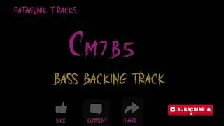 Bass Backing Track Cm7b5  - C minor half-diminished
