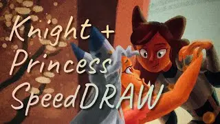 SpeedDRAW: Knight & Princess (OC Art) | A11y Kat