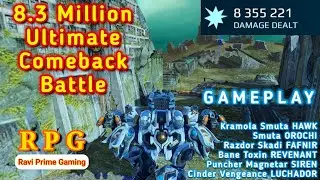 War Robots. SMUTA, KRAMOLA, RAZDOR, HAWK, FAFNIR, SIREN, REVENANT, OROCHI, BAIHU LUCHADOR Gameplay.