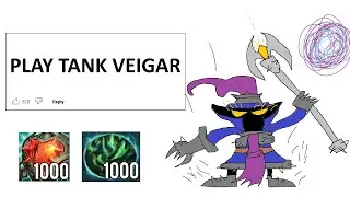 TANK HEARTSTEEL VEIGAR STRATEGY HAS UNLIMITED SCALING SO SCARY