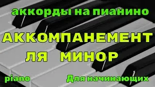 Аккорды в ля миноре на пианино для аккомпанемента разбор для начинающих