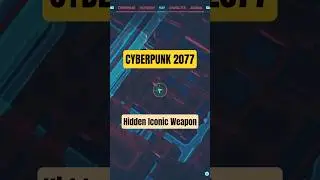 Iconic Weapon in Arasaka Industrial Park – Cyberpunk 2077 