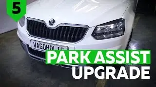 Skoda Yeti. Parking sensors installation.