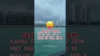 Traveling to Singapore is expensive now, I'll spill the price 