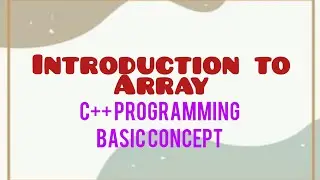 introduction to arrays in C++