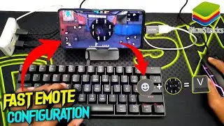Running + Fast Emote ⚙️Configuration Only One Key 🅥 😱| Play With Keyboard & Mouse To Mobile