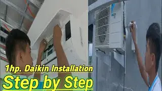 Split type Aircon Daikin 1hp Installation / step by step