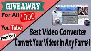 Giveaway For All Subscribers / Best Video Converter - Convert Your Videos In Any Format