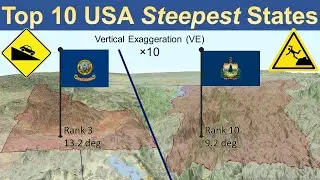 The 10 Steepest States of the USA