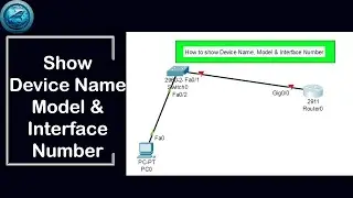 How to show Device name, model and interface number on Cisco Packet Tracer.