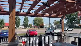 Canadian pacific & CSX power move in New Ulm ,  Minnesota