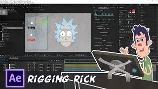 Rigging Rick from Rick and Morty in After Effects Part 1- Platanoz Tutorial