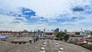 Two way cloud over the city