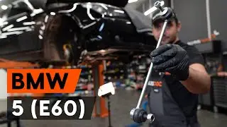 Hoe een vooraan stabilisatorstang vervangen op een BMW E60 [AUTODOC-TUTORIAL]