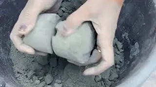 Pure Cement mini blocks Dry crumbling #asmr