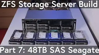 ZFS Storage Server: Seagate 8TB SAS HDD's installation, 48TB
