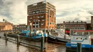 Panoramafoto van de Prinsenbrug te Haarlem