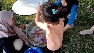 KONSEP FOTO ANAK MANDI SUSU + BUNGA #fotoshot #konsepfotoanak