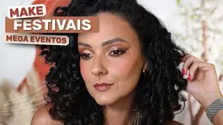 Make para FESTIVAIS, mega eventos - tutorial de maquiagem ensinando como fazer uma make que dure!