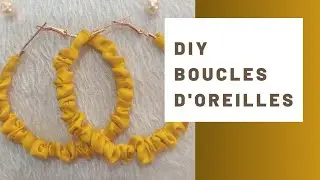 DIY Boucles d oreilles en tissus wax