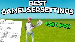 The *BEST* GameUserSettings For Fortnite Chapter 7! (FPS BOOST + 0 DELAY)