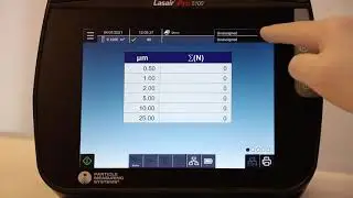 Lasair Pro mobile particle counter: Creating Recipe Locations Demo