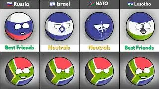 ALL COUNTRIES THAT LOVE OR HATE SOTH AFRICA