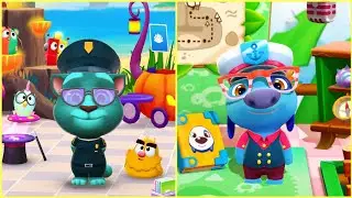 Police Tom vs Navy Hank - My Talking Tom 2 vs My Talking Hank Islands Gameplay