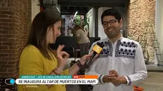 Se inaugura altar de muertos en la Embajada De México. conversamos con Andrés Ruiz