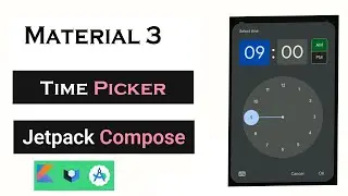 Custom Time Picker with Jetpack Compose | Kotlin | Jetpack Compose 