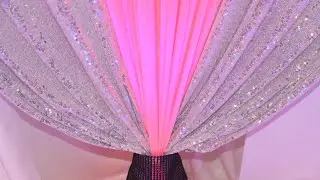 DIY: WEDDING BACKDROP TUTORIAL| STAGE DRAPING SET UP |  EVENT BACKDROP DESIGN