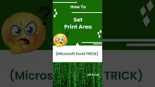 How To Set Print Area | Setting for Print , How to Print Data in Excel 