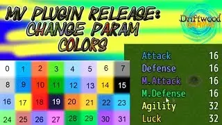 RPG Maker MV Plugin Release - DG_ChangeParamColors - RPGMMV RMMV Plug in Plug-in