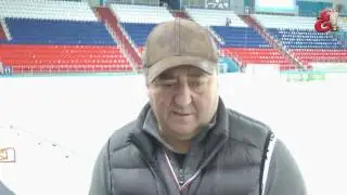 Сергей Ломанов о матче с   Водником  25 03 2017