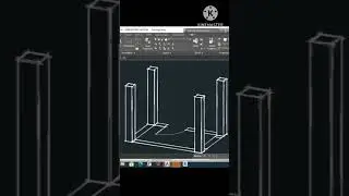 3d room column draw in autocad software #shorts