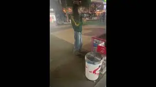 Candid smoking spitting korean girl