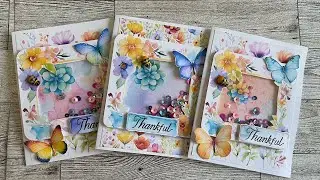 🦋🌸Easy Spring Shaker Card Tutorial