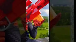 POV: Spiderman Saving Spiderman Funny Nerf Prank