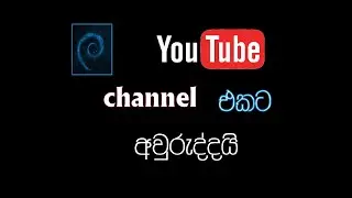 චැනල් එකට අවුරැද්දයි (My YouTube channel first birthday)