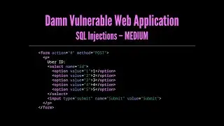 DVWA – SQL Injections | medium (ITA)