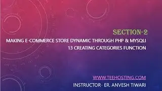 13 Creating Categories Function   E Commerce Website In PHP MYSQL BOOTSTRAP