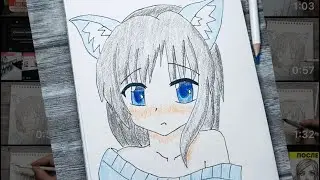 Drawing anime Рисуем аниме