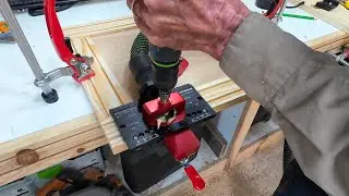 How to Install Cabinet Door Hinges with Enjoywood's New Hinge Jig by Banggood.