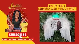 How to make a sublimation angel wings memorial or ornament.
