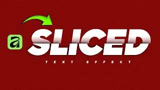 Affinity Studio Beginner Tutorial | Sliced Text Effect